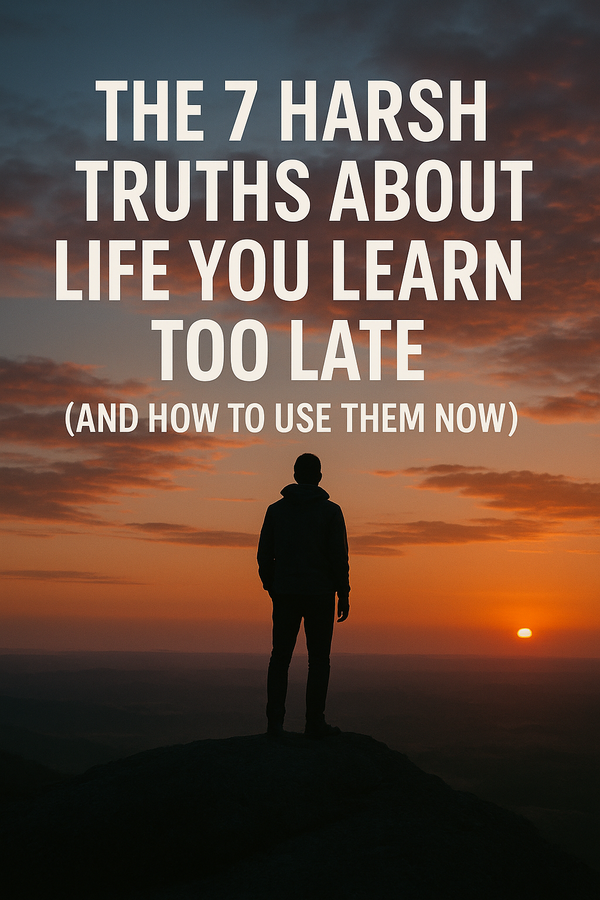 The 7 Harsh Truths About Life You Learn Too Late (And How to Use Them Now)