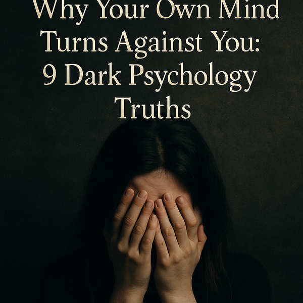 Why Your Own Mind Turns Against You: 9 Dark Psychology Truths